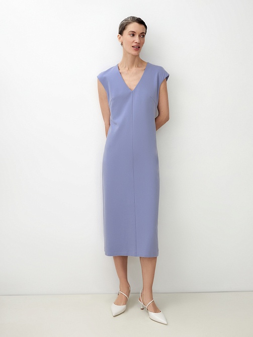 Трикотажное платье миди из хлопка