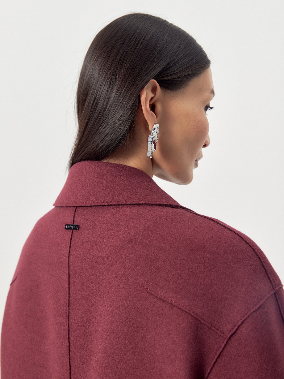 Шерстяное пальто с мембраной