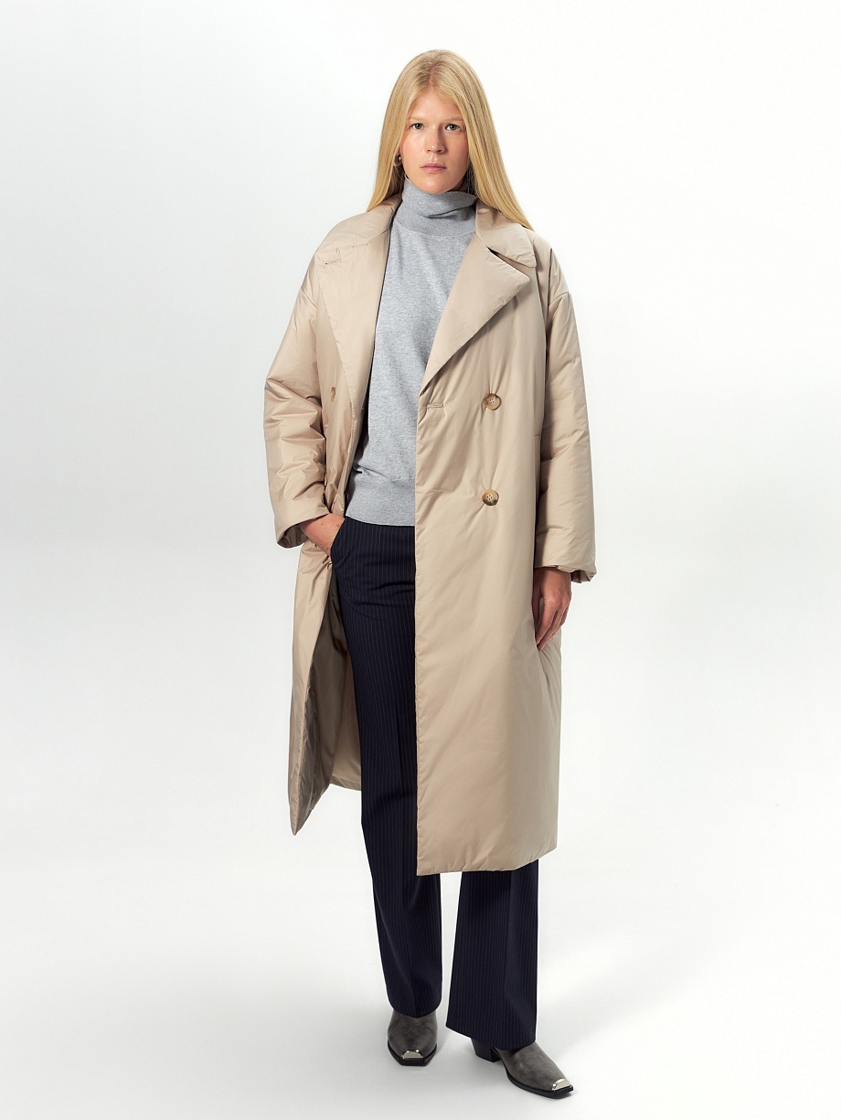 Пальто из непромокаемой ткани с мембраной