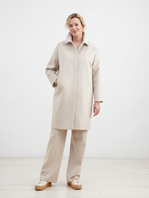 Шерстяное пальто демисезонное с мембраной