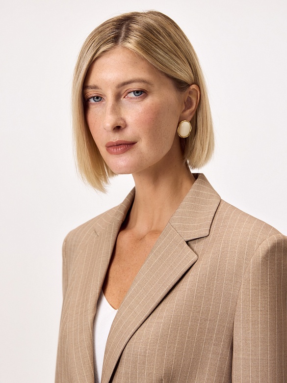 Удлиненный жакет из костюмной ткани POMPA арт.3101490gz0705