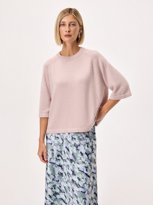 Джемпер из смесовой пряжи с ангорой и люрексом