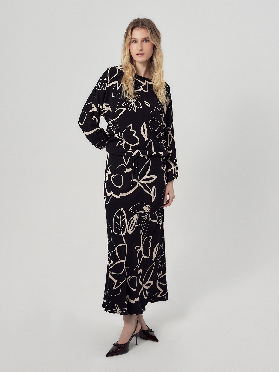 Свободная блуза из 100% вискозы