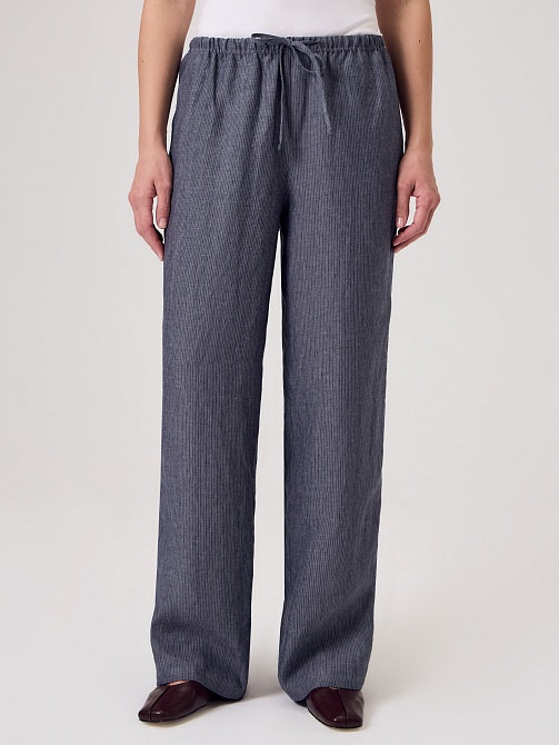 Брюки из премиального 100% льна