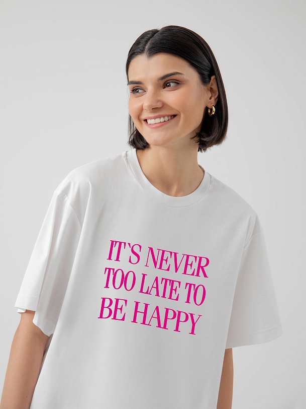 Футболка оверсайз из премиального мерсеризированного хлопка