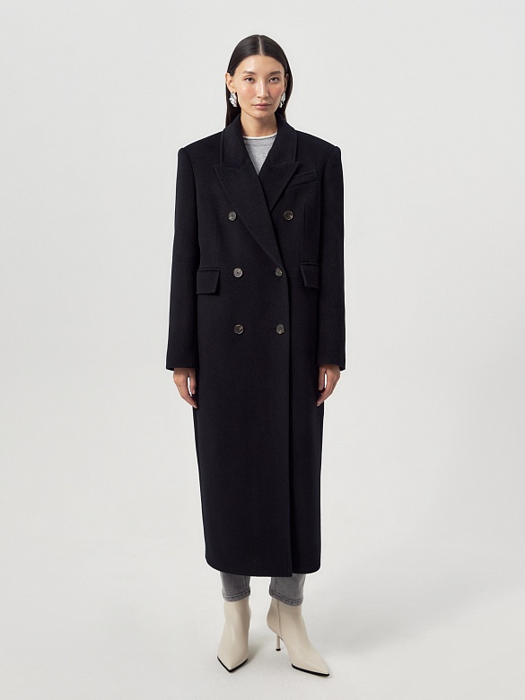 Пальто из премиальной шерсти с мембраной и съёмной подстёжкой POMPA арт.1016170p91199