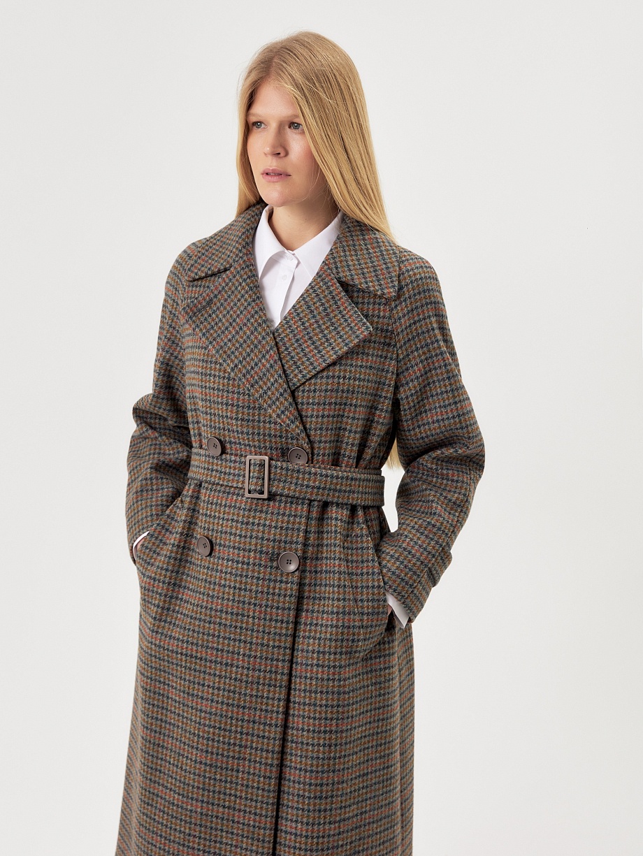 Шерстяное пальто с мембраной