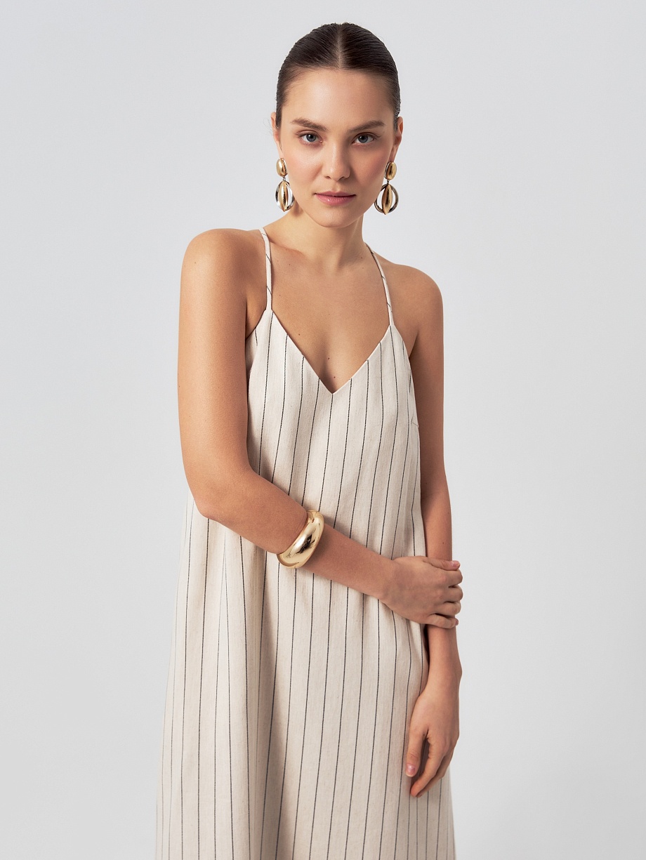 Платье-комбинация из натуральной ткани