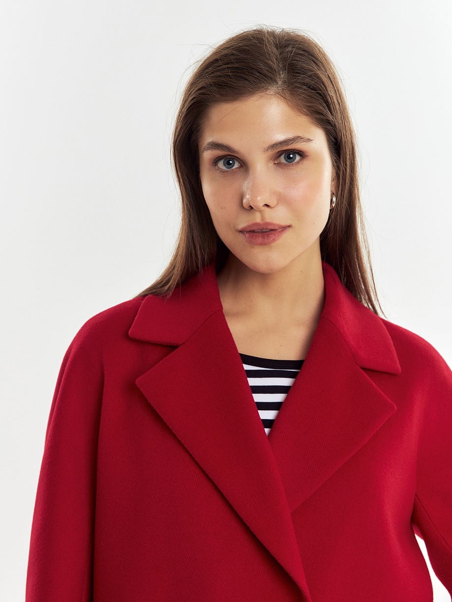 Шерстяное пальто с мембраной