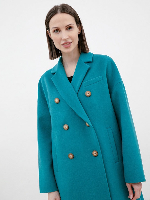 Шерстяное демисезонное пальто с мембраной