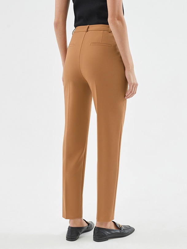 Брюки со стрелками из костюмной ткани