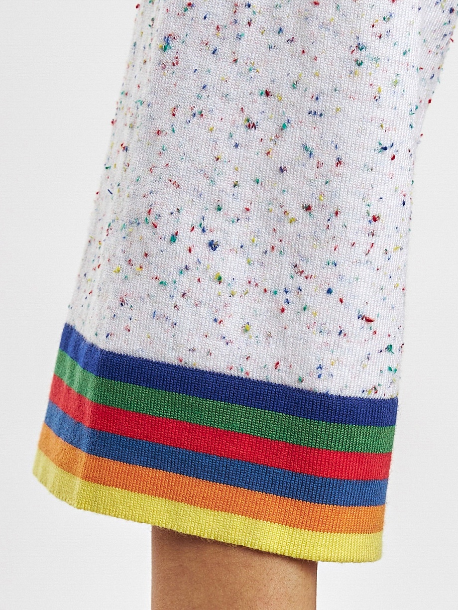 Вязаный джемпер свободного силуэта из вискозной пряжи