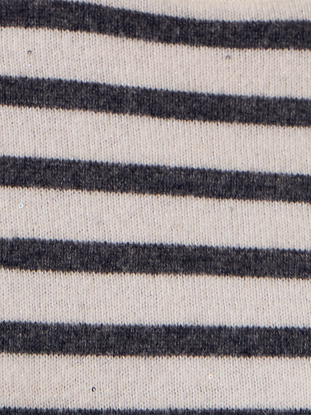Джемпер из шерсти мериноса и кашемира с микропайетками