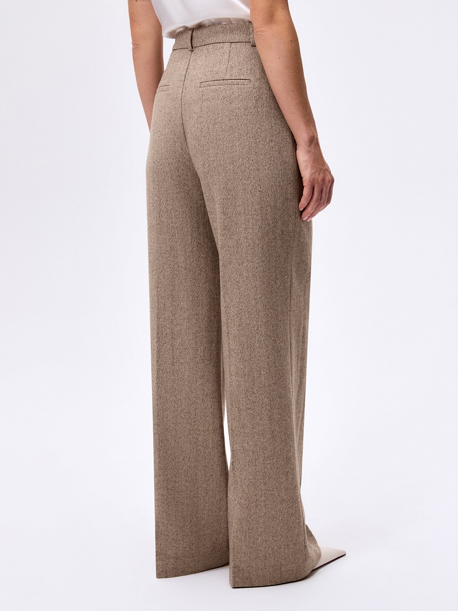 Брюки из премиальной костюмной ткани с шерстью