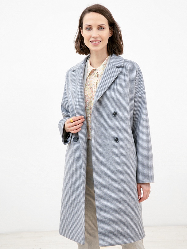 Шерстяное демисезонное пальто с мембраной