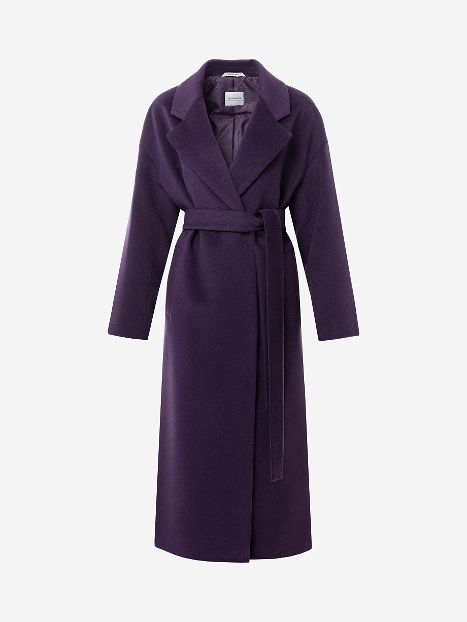 Пальто из шерсти с мембраной и утеплённой спинкой