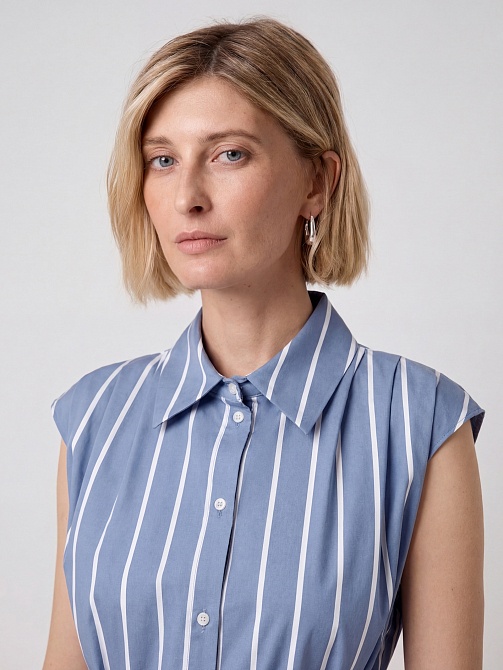 Платье-халат из хлопка