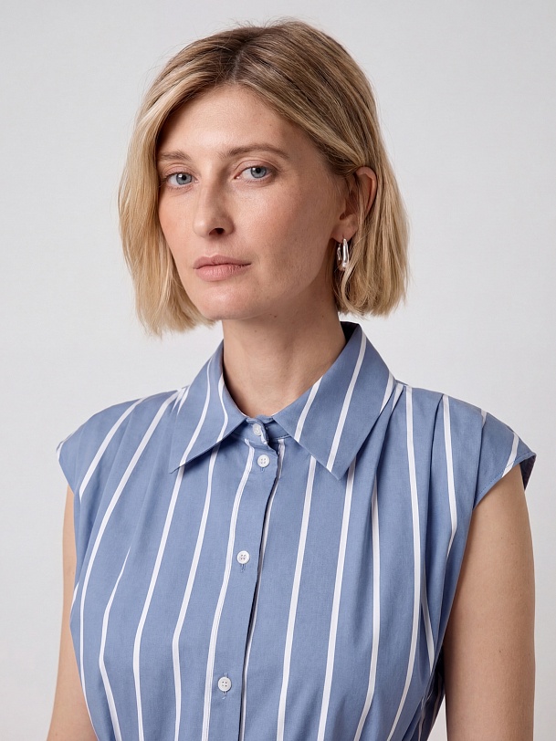 Платье-халат из хлопка