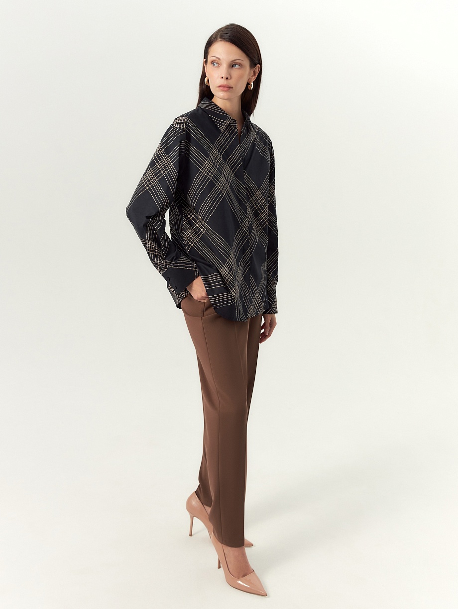 Брюки из костюмной ткани