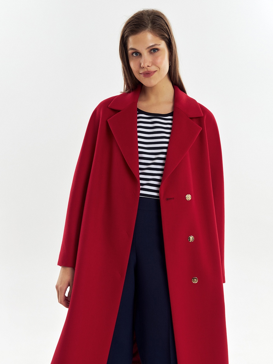 Шерстяное пальто с мембраной