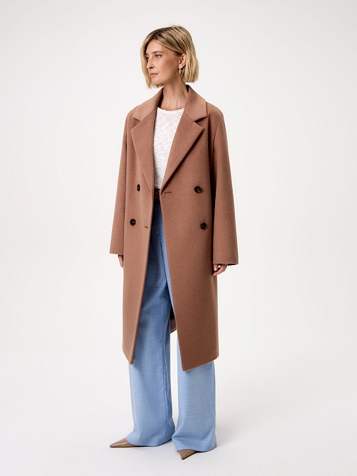 Пальто из шерсти с мембраной