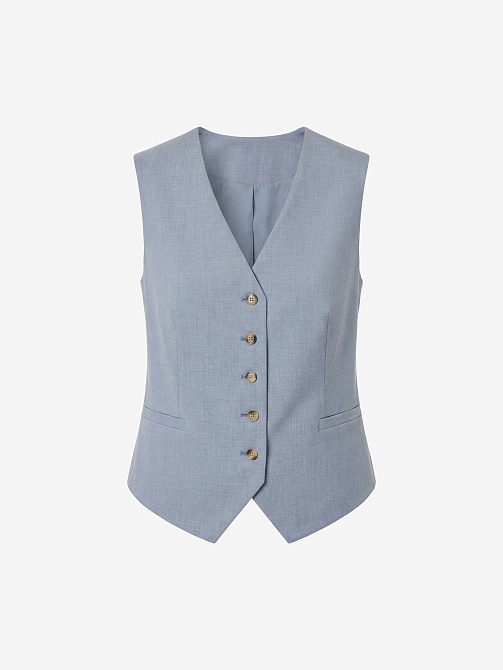 Жилет из костюмной ткани