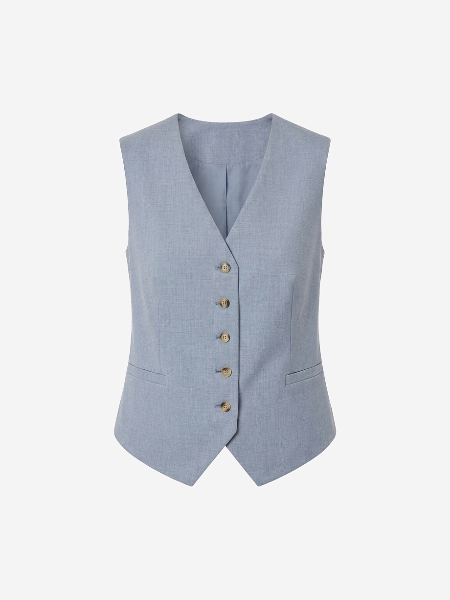 Жилет из костюмной ткани