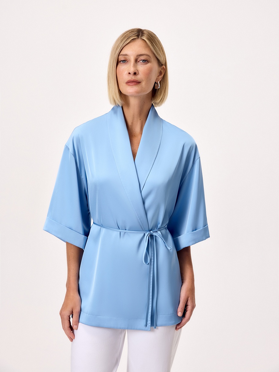 Жакет-кимоно из атласа