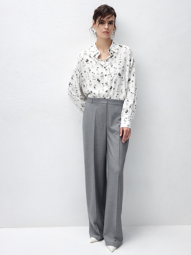 Свободная блуза из вискозы