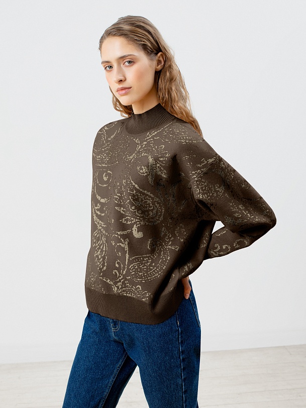 Джемпер с жаккардовым рисунком