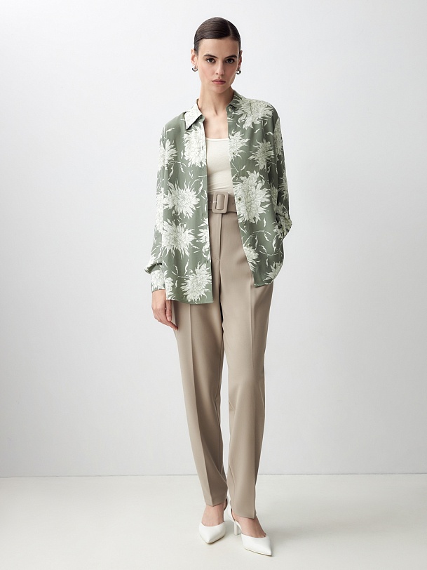 Прямая блуза из вискозы