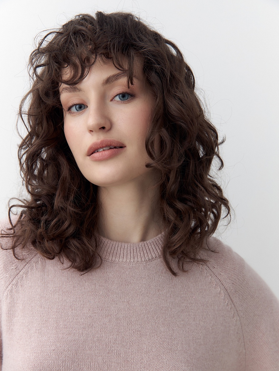 Джемпер из смесовой пряжи с добавлением люрекса