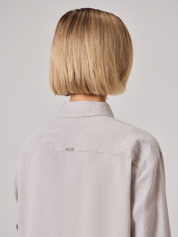 Рубашка из льняной ткани