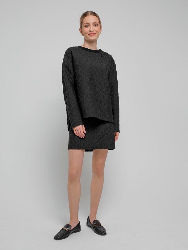 Юбка мини стеганая