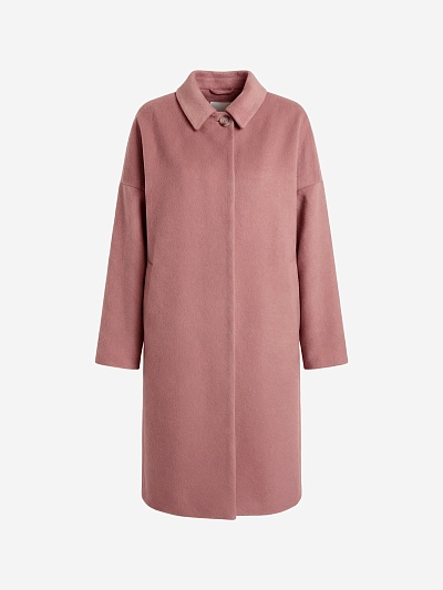 Шерстяное демисезонное пальто с мембраной POMPA