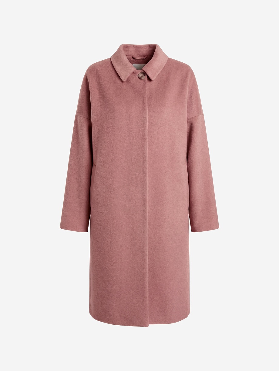 Шерстяное демисезонное пальто с мембраной