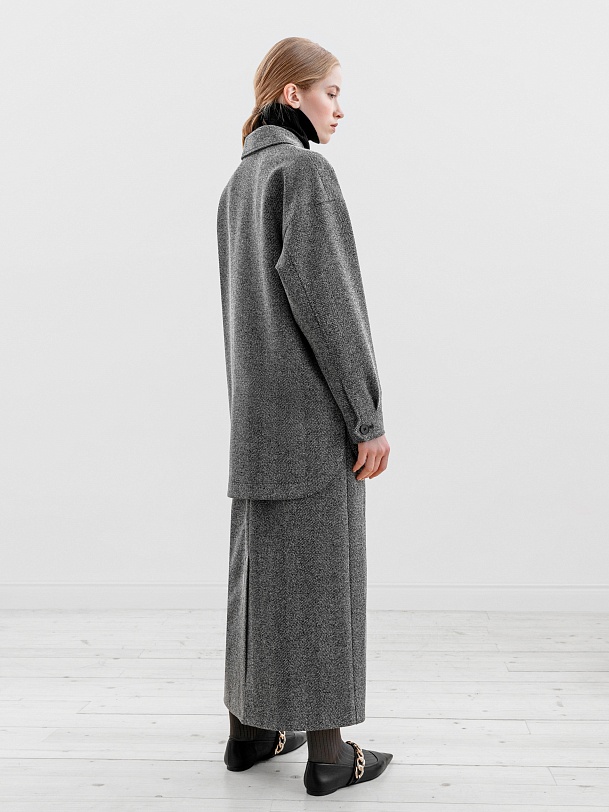 Жакет-рубашка прямая