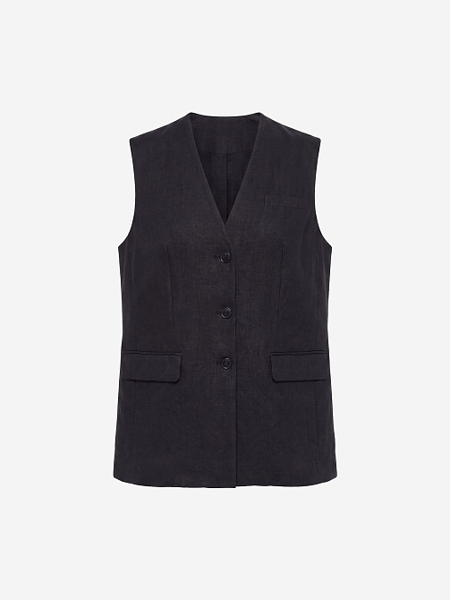 Жилет из 100% льна