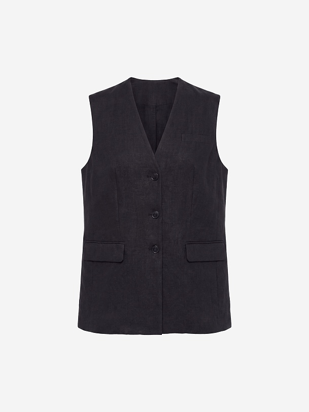 Жилет из 100% льна