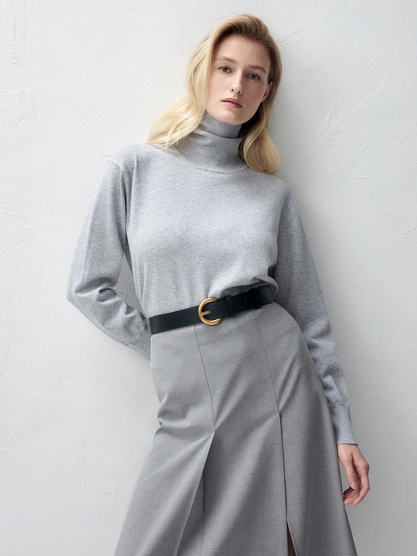 Вязаный джемпер из хлопка