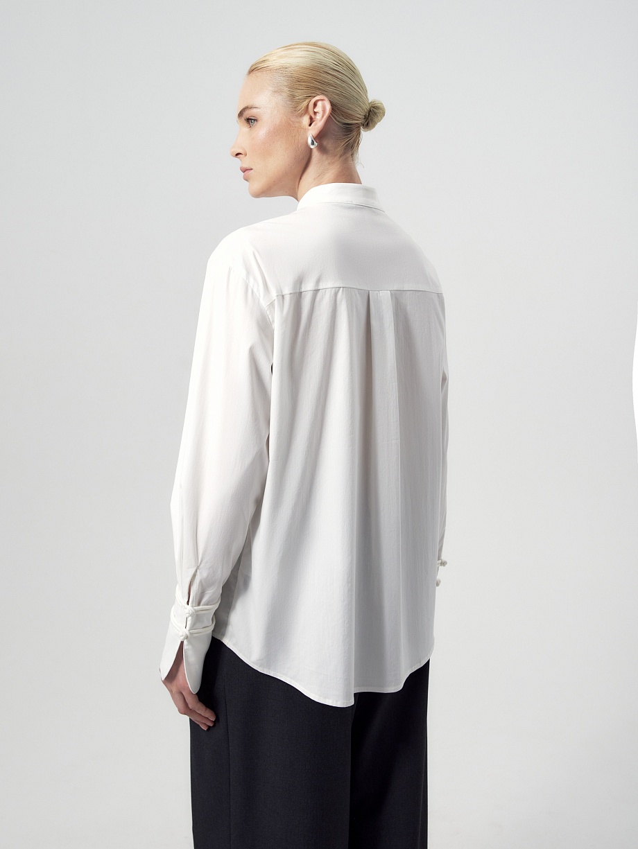 Блуза из хлопка с вышивкой