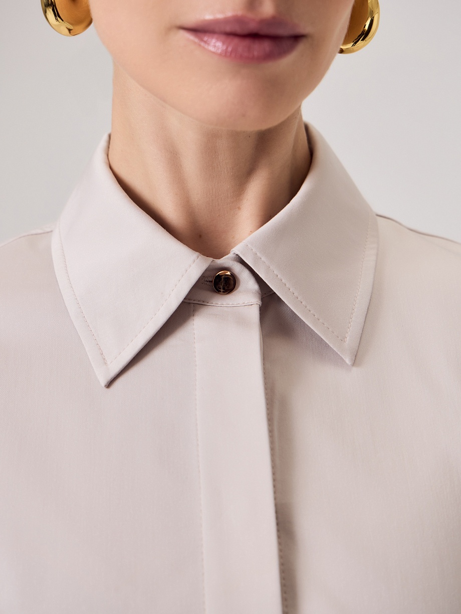 Платье-миди из хлопковой ткани