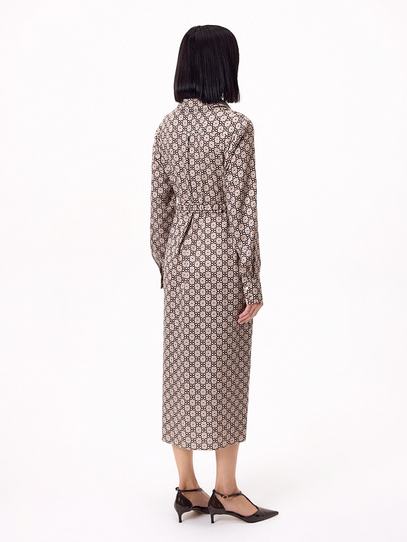 Платье миди из 100% тенселя POMPA арт.3130780ee0190