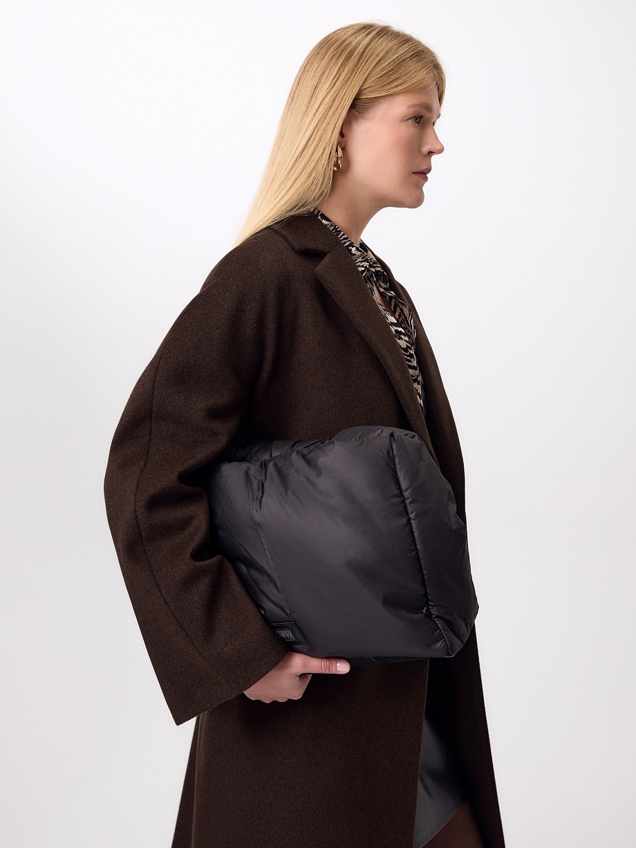 Пальто из шерсти с мембраной и утеплённой спинкой