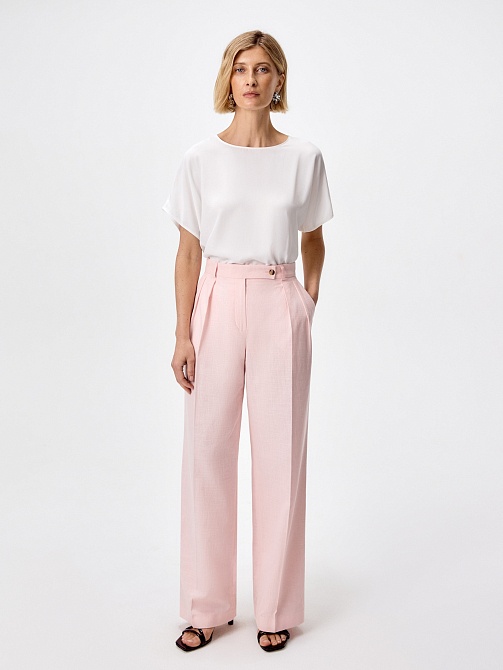 Брюки со стрелками из 100% хлопка