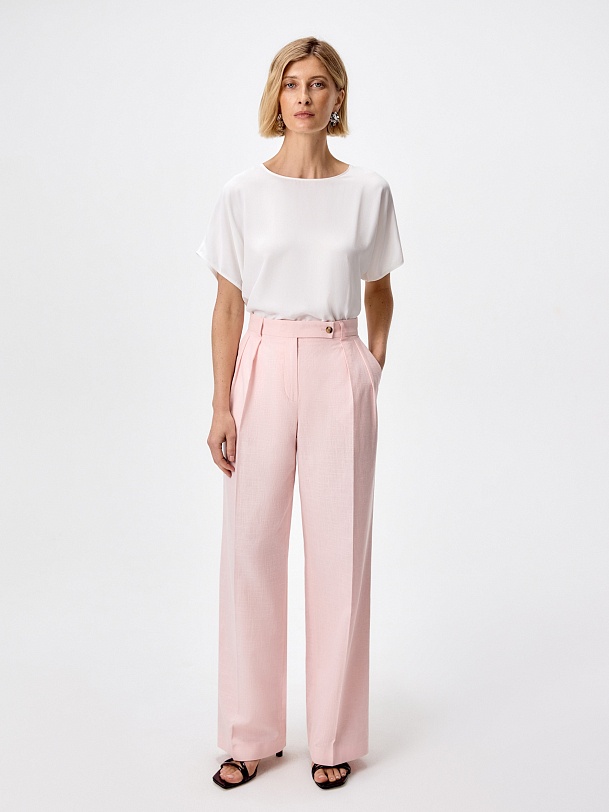 Брюки со стрелками из 100% хлопка