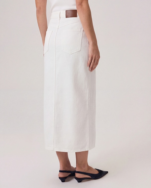 Прямая джинсовая юбка из 100% хлопка