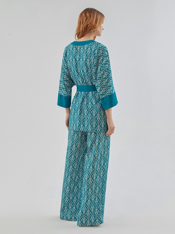 Кимоно с принтом икат