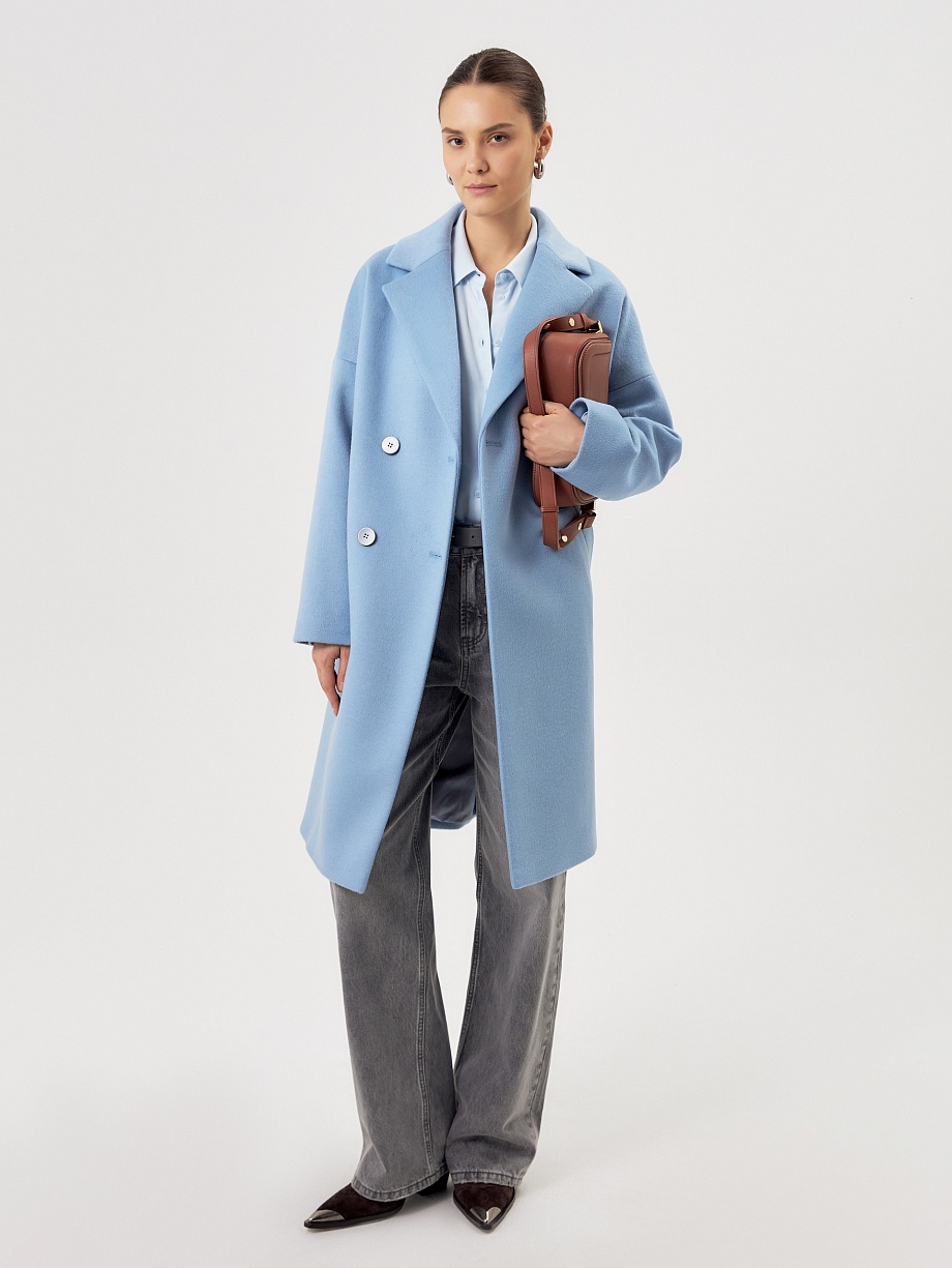 Шерстяное пальто с мембраной