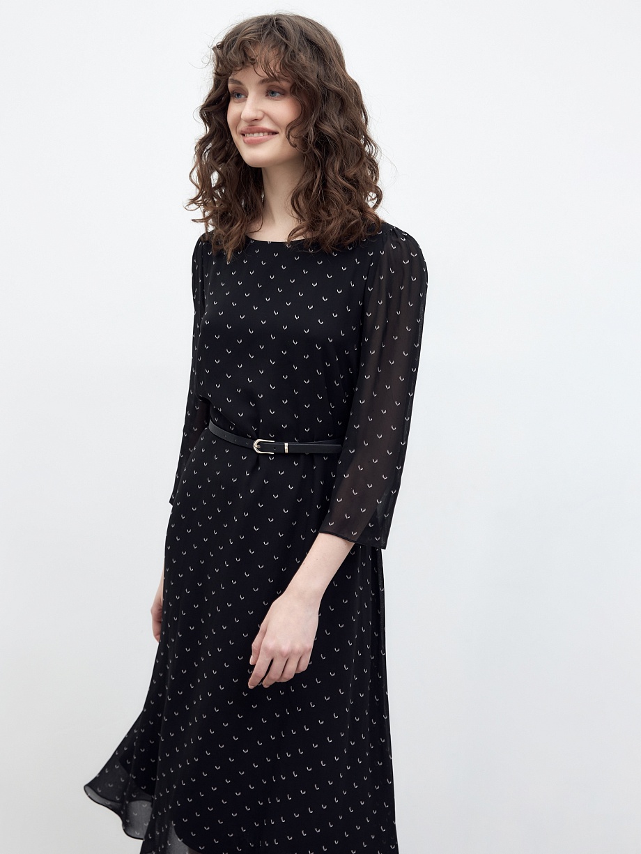 Платье из вискозного шифона